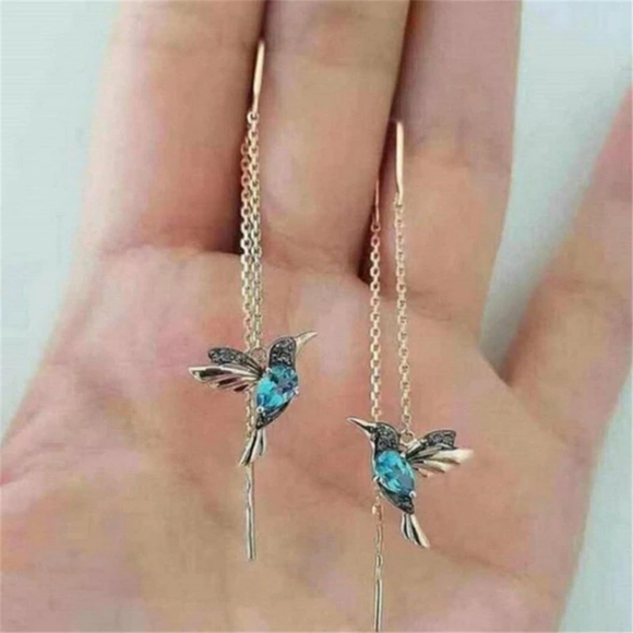 WE'RE BACK! Hummingbird Threader Drop Earrings - Picture 4 of 12
